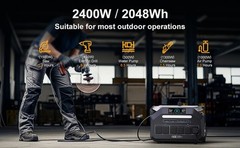 Peak 5000W Solar Generator 2048Wh LiFePO4 IEE P2400 Portable Power Station 2400W