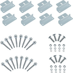 JJN Solar Panel Mount Z Brackets, 2 Sets 8 Units Solar Panel Mounting Brackets,