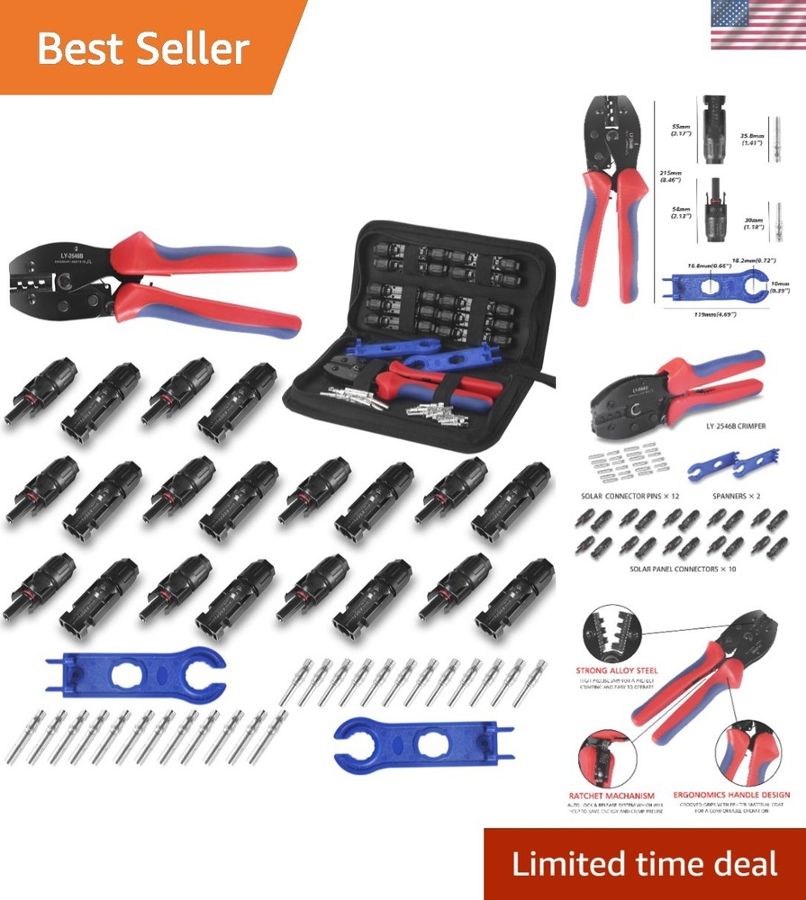 47pcs Solar Panel Tools Kits for 13-10AWG Cable 2.5/4/6mm²