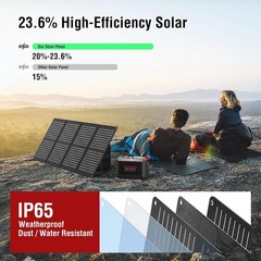 237Wh Solar Generator W/ Solar Panel Included Portable Power Station 300W Pure