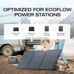 EF ECOFLOW 160 Watt Portable Solar Panel for Power Stations, 25% High Conversion