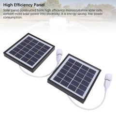 Portable Solar Panel Charger 2pcs Monocrystalline Solar Panel 5W For Camping