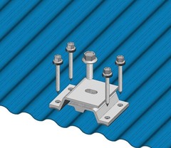 10 MageBracket CL Corrugated Metal Roof Rib Solar Panel Install Mounting Bracket