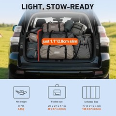 200W Portable Foldable Solar Panel Kit 20x27in, 9.7lb, with Separate Controll…