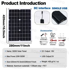 8000w 110v Solar Full Kit Inverter 300W Solar Panel Home 100A Controller SystdB