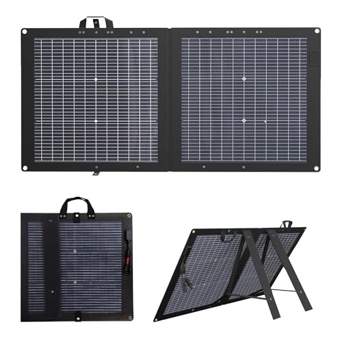 Solar Panels Bifacial Portable,High-Efficiency N-Type HJT Foldable Solar 110W