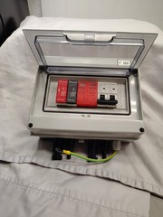 Solar DC PV Combiner Box 600V 1 String 15A Fuse 63A Breaker On/Off Grid