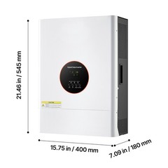 6000W 48V Hybrid Solar Inverter, 120/ 240V Split Phase, 120A MPPT