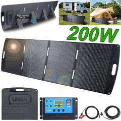 Foldable Solar Panel 200W 100W Portable Solar Charge Controller for Camping RVs