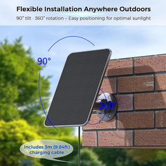 1 Pack Solar Panel for Blink Outdoor Xt/Xt2(3Rd Gen)/Outdoor 2K+/4(4Th Gen)
