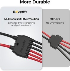 Solar Parallel Connectors for 2-3 Solar Panels, 2 to 6 Y Branch 10AWG Ad