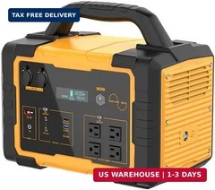 1000W Portable Power Station 1024Wh LiFePO4, (2000W Peak) Backup Battery, Solar