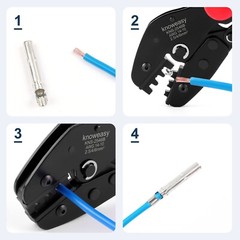 Solar Connector Crimp Tool Used for 2.5/4/6mm^2 (14-10awg) Solar Panel PV Cables