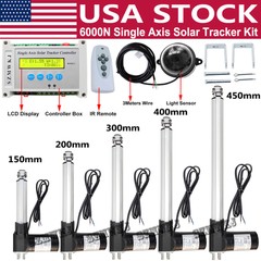 Single Axis Solar Tracker Kit -12V Linear Actuator Tracking Controller Sun Track