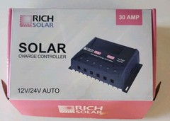 Rich Solar 30A PWM Charge Controller – 12V/24V AUTO – New IN BOX