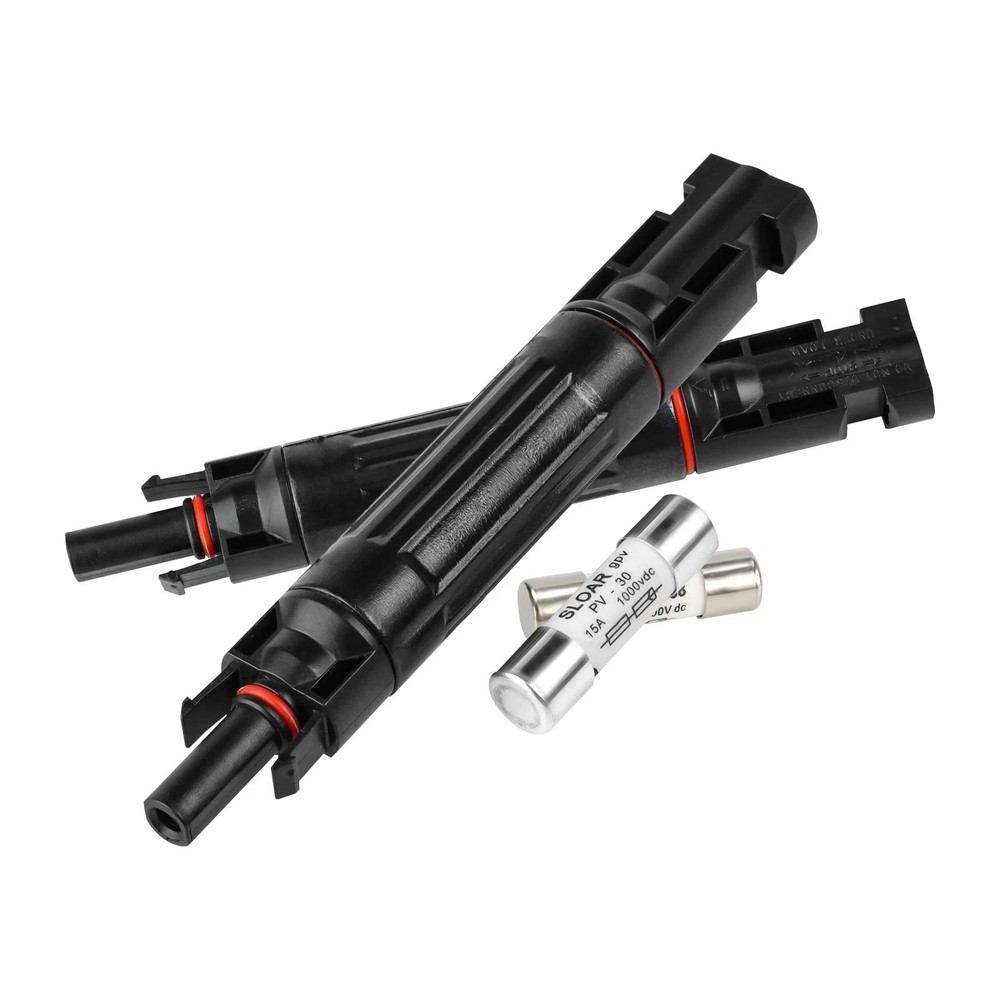 15A 1000V Solar Fuse IP67 Solar Fuse Holder Inline 2 PCS PV Panel String Fuse