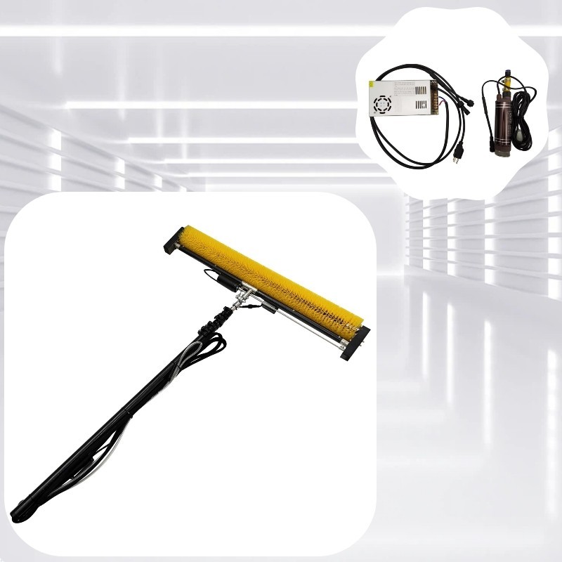 110V 150W Automatic Solar Panel Cleaner Roof PV System Solar Panel Scrubber