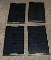 (4-Pack) Goal Zero Boulder 15 Portable Solar Panel NOT WORKING FOR PARTS