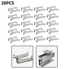 20pcs Earth Plate Grounding Clip Solar Panels PV Roof Fitting Stainless Steel