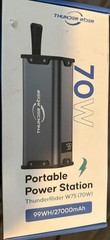 NEW THUNDER RIDER [W75] 70W 99WH 27000mAh PORTABLE POWER STATION OPEN BOX-TESTED
