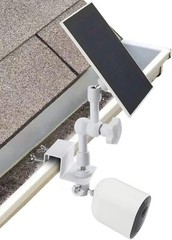 2-In-1 Weatherproof Gutter Mount for Arlo Solar Panel and Arlo Pro/Arlo Pro 2/Ar