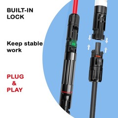 10/15/20/30/32A in-line Fuses Holder w/Fuse Solar Panel PV Connectors Waterproof