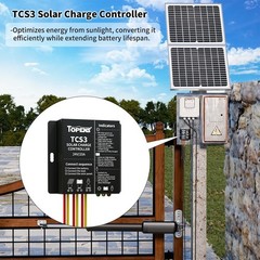 Solar Charge Controller Waterproof Solar Panel Battery Regulator for Solar Au…