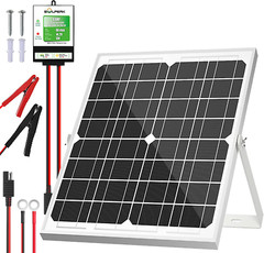 Solar Panel Kit – 20W 12V Battery Trickle Charger Maintainer for Boat Car RV