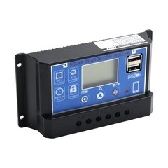 60A Solar Panel Battery Regulator Charge Controller PWM LCD Dual USB 12V24V
