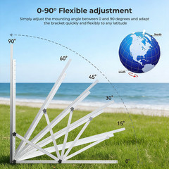 AeternaSol Solar Panel Mounting Bracket System for RV PV Roof Off-Grid Garden