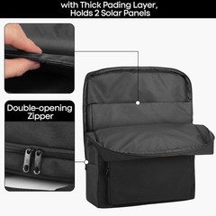 Solar Panel Storage Bag for 100W Panels, Padded Travel Case, Double-Layer Carrie