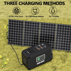 Portable Power Station120W(240W Peak), 24000Mah Camping Solar Generator, Portabl