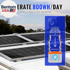 100W Monocrystalline Solar Panel Kit with 30A PWM Controller – 12V/24V High Effi