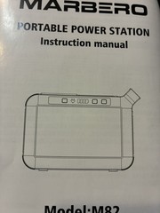 MARBERO M82 Portable Power Station 88Wh 24000mAh Camping Generator