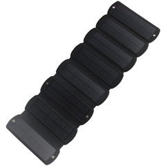 16W Foldable Solar Charger with Dual USB Output for Portable Backpack Charging