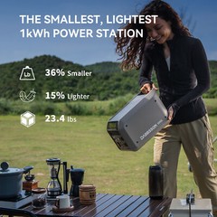 Dabbsson 1008Wh 1200W Portable Power Station with 560W Car Alternator Charger