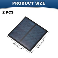 2PCS Mini Solar Panels 5.5V 0.33W for Small Solar Cells