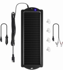 Battery Maintainer Solar Charger 12V Tender Car Trickle Motorcycle Boats Trucks