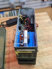 Off Grid Ammo Can Backup Battery Solar Generator 1500wh Capacity 600w Inverter