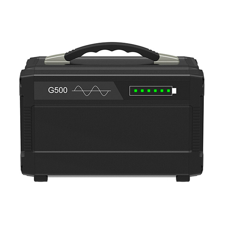 500W Large Capacity Lithium Generator Portable Solar Power Station Pure Sine Wav