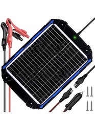 SUNER POWER 20W 12V Solar Battery Trickle Charger Maintainer MPPT Waterproof