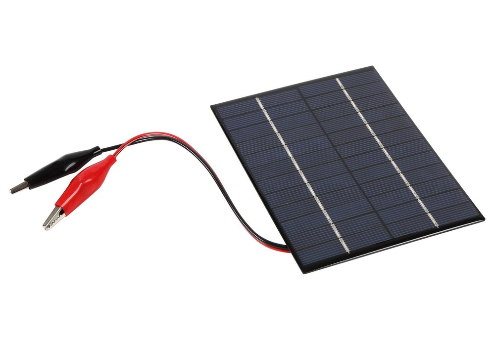 2W 12V Solar Panel DIY Battery Solar Charger Board + Tiger Clip- Perfect for …
