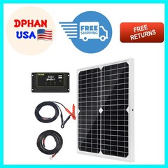 High-Efficiency 20W Solar Charger Kit with Battery Clips for Off-Grid Adventures