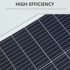 Flexible Solar Panel 100W 12V Monocrystalline Solar Cell Fiberglass White