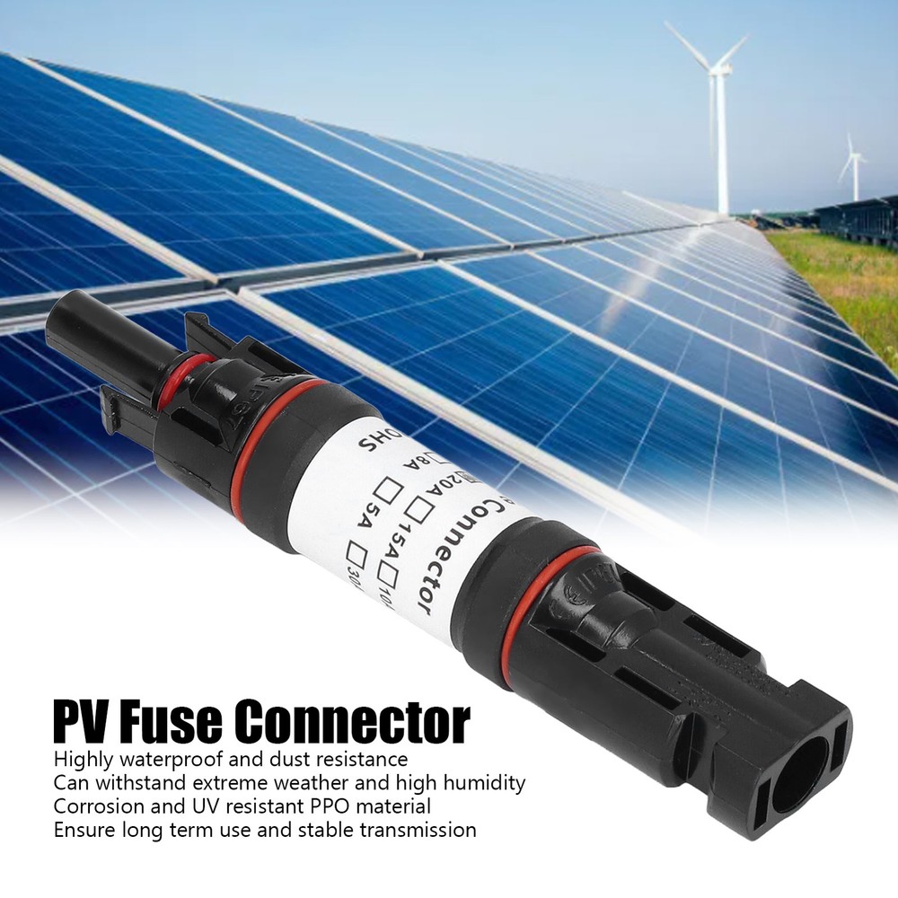 Solar PV Holder PPO Brass Connector With Self Locking System DC 1000V(15A )