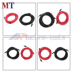 4mm² 20M Solar Extension Wire Red+Black with M4 Plug Kit