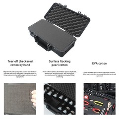 Waterproof Shockproof Tool Case For Harsh Environments 305x165x105mm Container