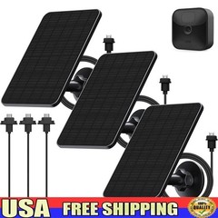 3Pack 4W Solar Panel Blink Outdoor Camera Waterproof Charger Mount Kit New