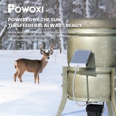 Fast Charging 12V Solar Panel for Deer Feeders – Waterproof & Adjustable Bracket