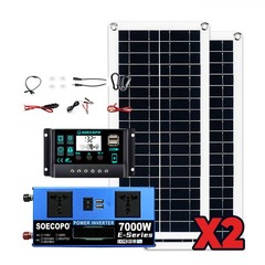 7000W Solar Energy Kit | Complete Off-Grid Solution (12V/24V DC to 110V/220V AC)